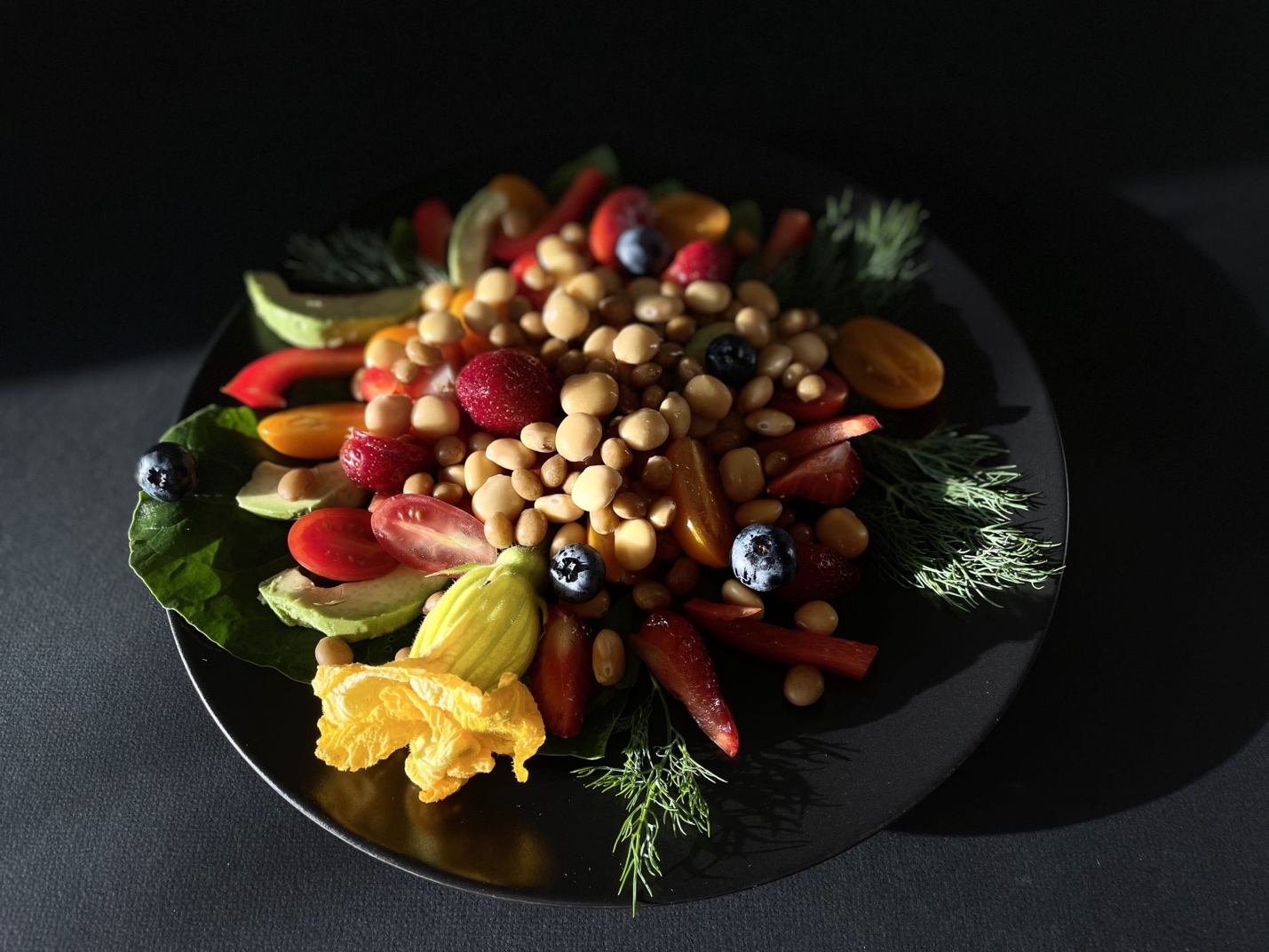 Lupiiniseemned serveerimisel